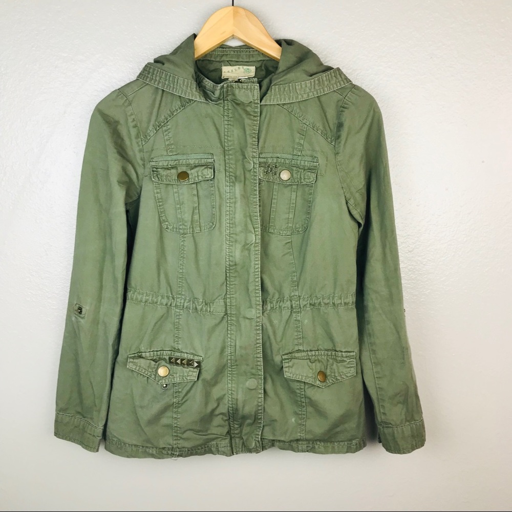 Ashley by 26 International green utility coat rare